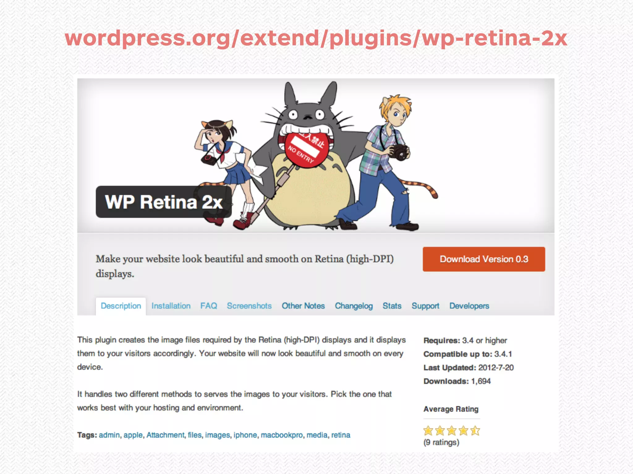 wordpress.org/extend/plugins/wp-retina-2x
 