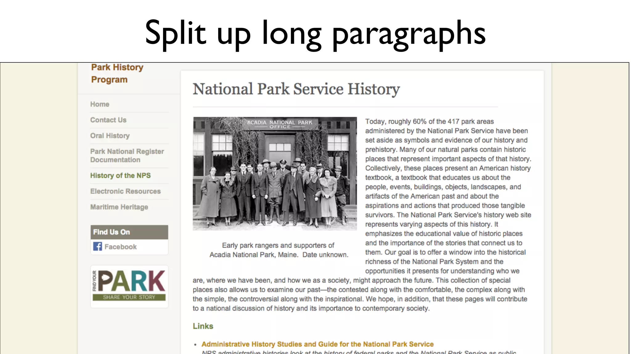 Make pages easy to scan
 