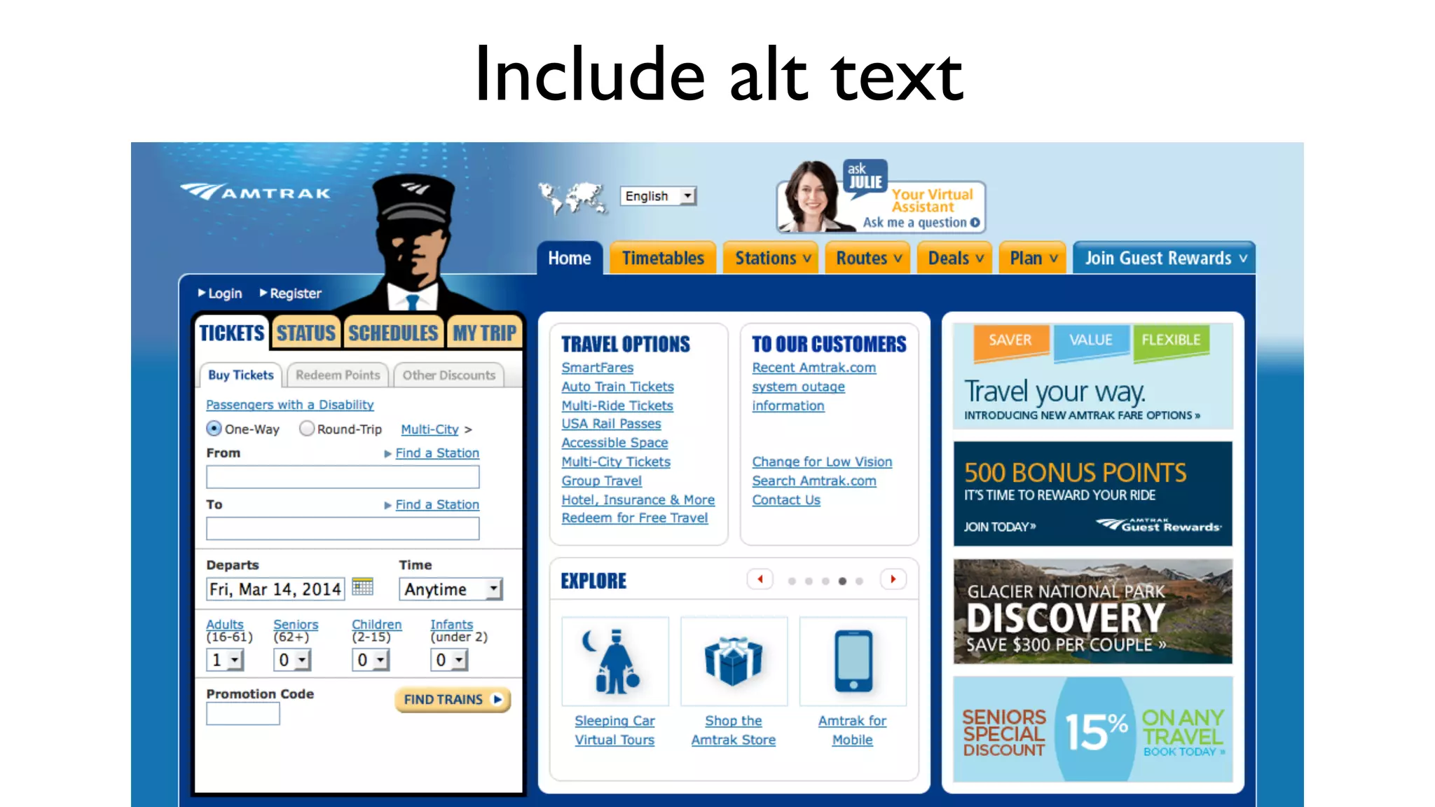 Make sure there's enough contrast
 