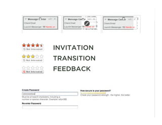 INVITATION
TRANSITION
FEEDBACK




             29