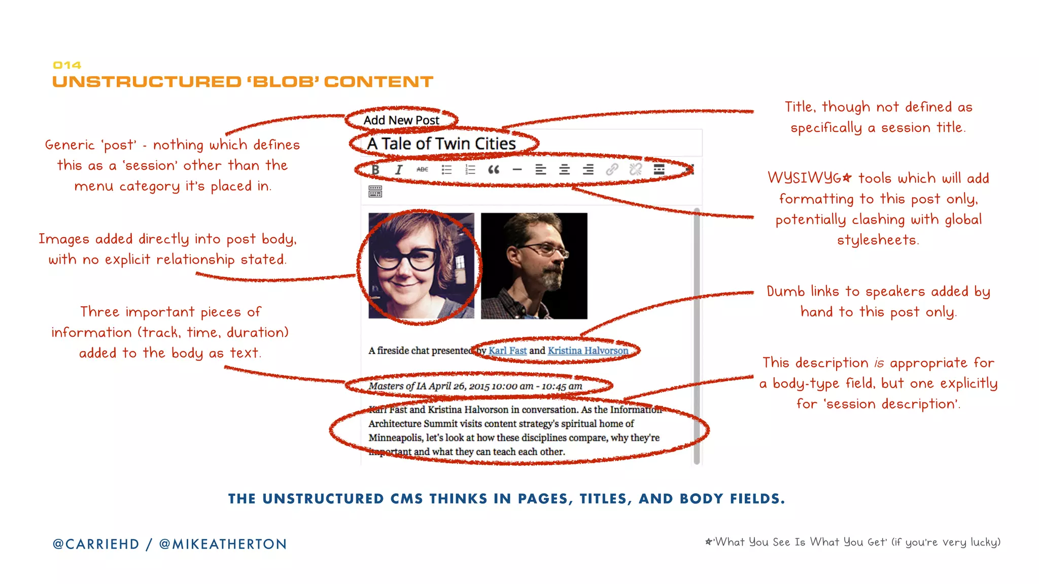 bumbRqp=j^m=qeb=tlRiaI=
rpbRp=j^Rh=qeb=mlfkqp=
lc=fkqbRbpqK
GOOD MODEL-BASED DESIGN HAS COMPLEXITY
BEHIND THE SCENES AND CLARITY UP FRONT.
FIND A BALANCE BETWEEN AUTHORITATIVE AND
ACCESSIBLE.
@CARRIEHD@CARRIEHD
 