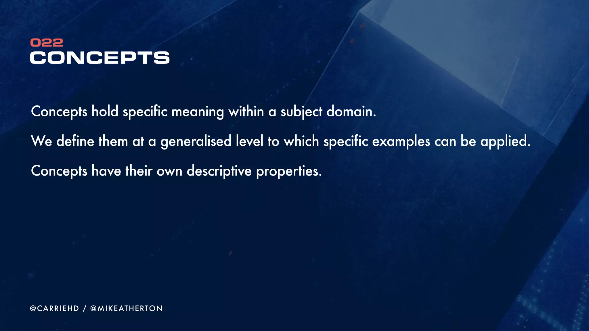 afpkbv=qebjb=m^RhpW=alj^fk=jlabi
MODELING THE INFORMATION SPACE
220
@CARRIEHD
il`^qflk
RbplRq
m^Rh
elqbi
tbbkfb
i^ka
jb^i
Rbpq^rR^kq
^qqR^`qflk
`e^R^`qbR
`Rb^qlR
tlRh
locatedIn
hasWeenie
ParentResort
locatedIn
locatedIn
hasEvent
features
adaptationOf
adaptationOfhasAttraction
CreatedBy
appearsIn
hasPark
contains
appearsIn
 