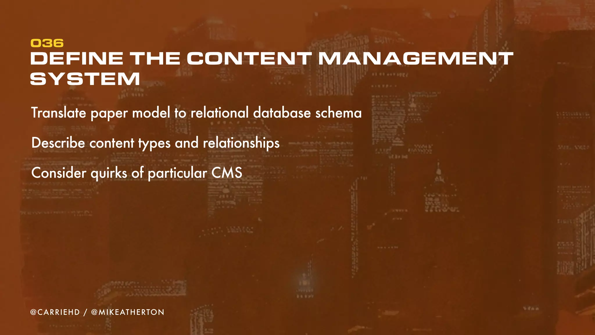 plrR`bW=eqqmWLL_R^acRlpqK`ljL_ildLmlpqL^qljf`Jtb_JabpfdkL
ATOMIC DESIGN & CONTENT
360
@CARRIEHD
 