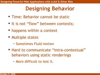Designing Powerful Web Applications Using AJAX and Other RIAs | PPT