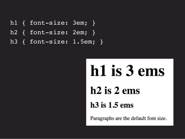 intro font size 1em font family font size 1em