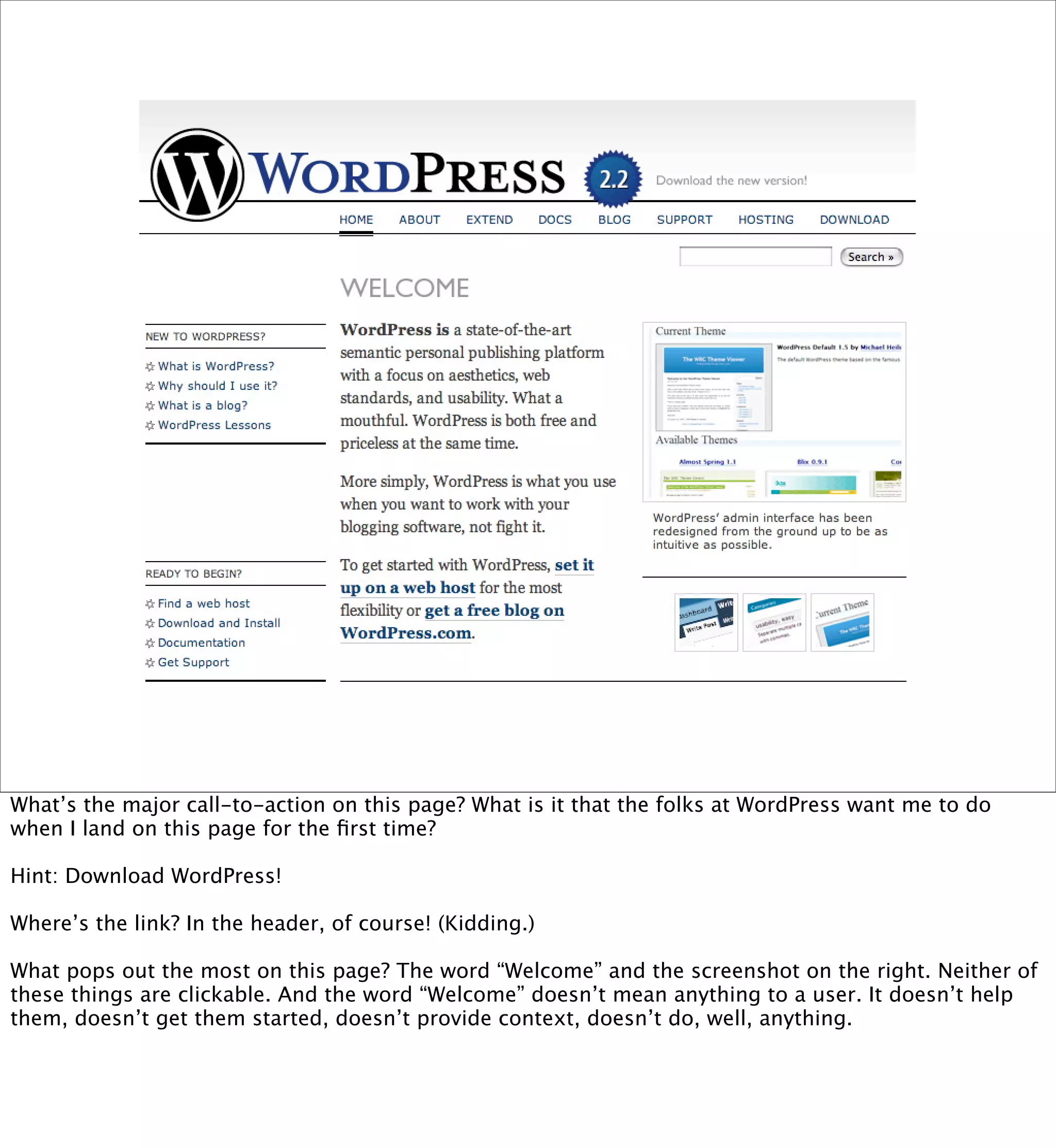 "Designing the Obvious" at WordCamp