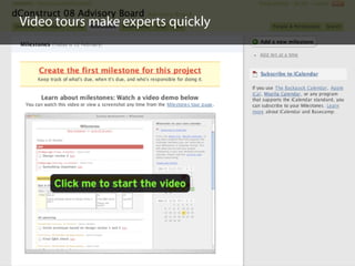 Video tours make experts quickly
 