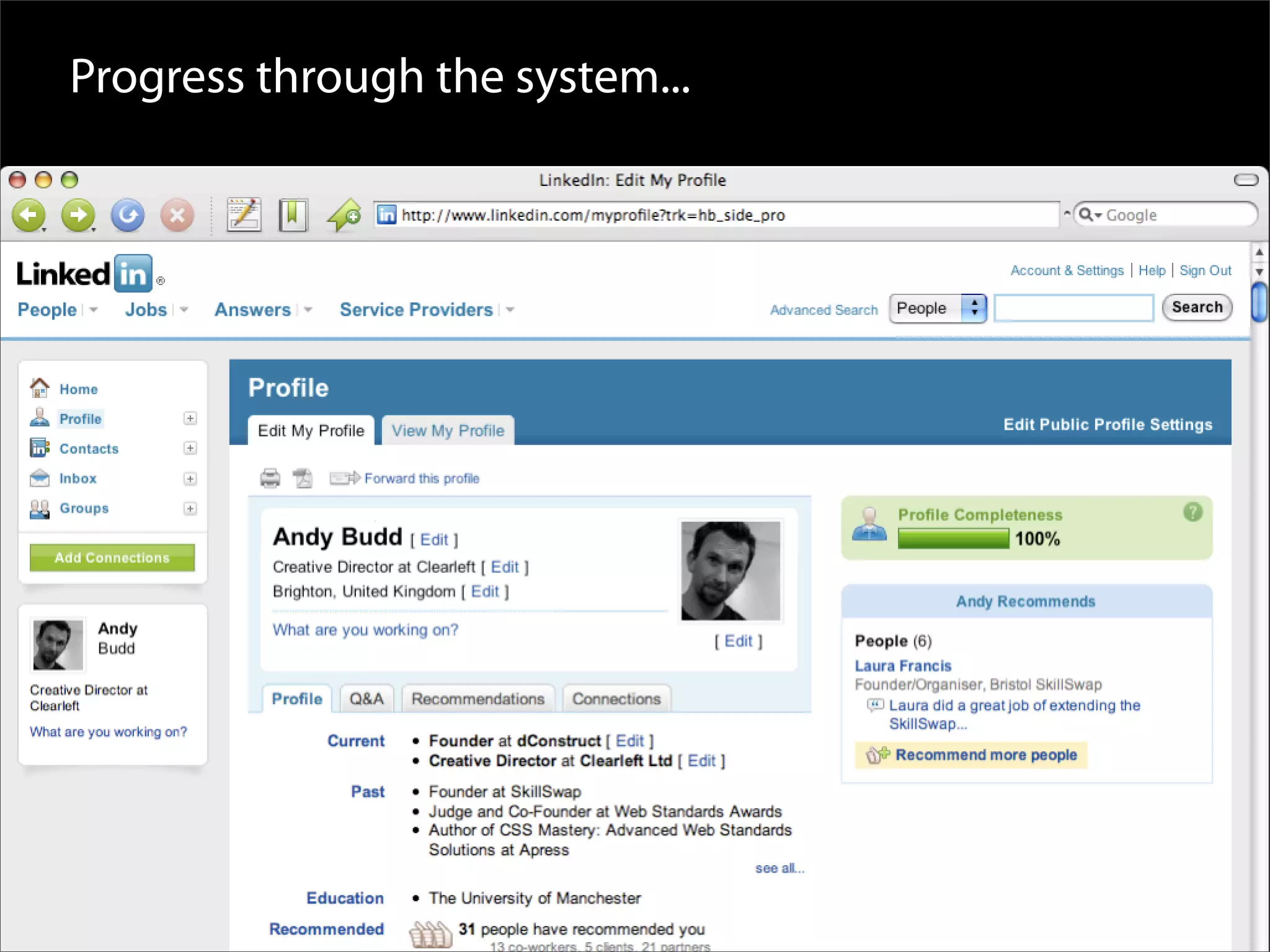 Designing The User Experience Curve Andybudd