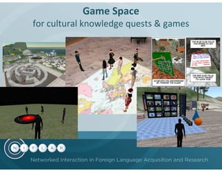 Game Space
for cultural knowledge quests & games
 