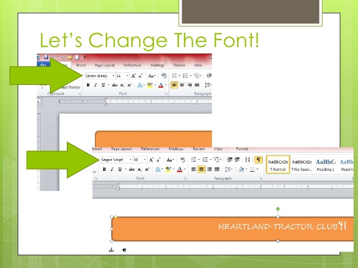 letterhead word 2010