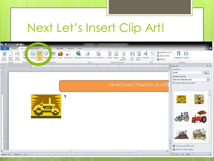 letterhead word 2010