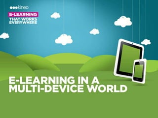 E-Learning in a
multi-device world
      Steve Rayson
 