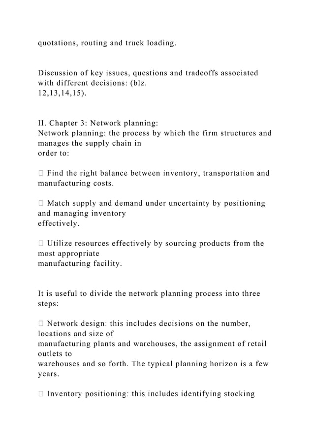 Designing And Managing The Supply Chain Concepts Strategies An