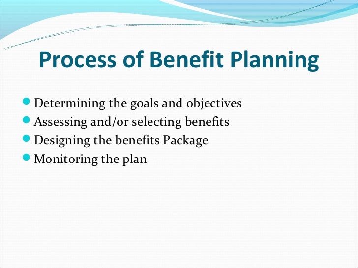 Designing and planning employee benefit program