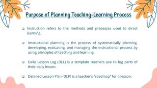Designing and planning teaching and learning process | PPTX