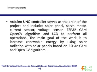 Designing and tracking a two-axis solar cell based on ESP32 CAM and ...