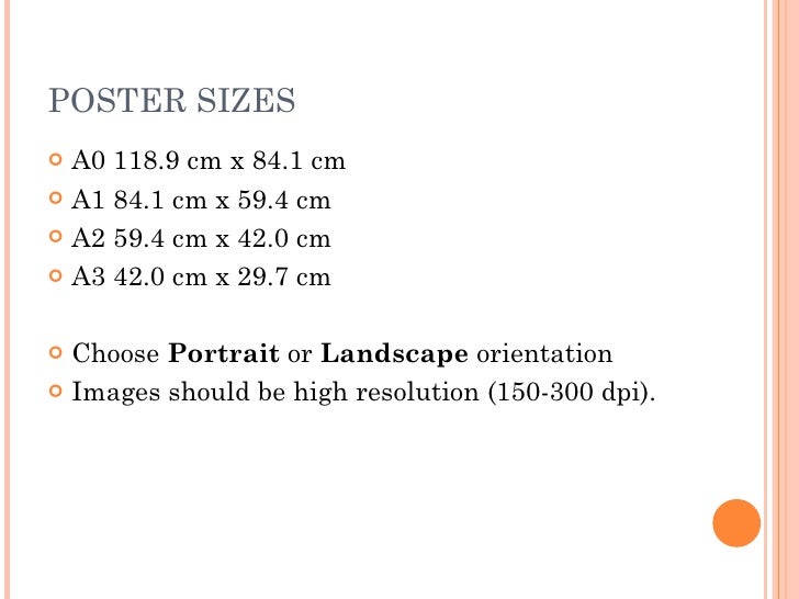 designing a poster for conference display oct11 a0 poster size