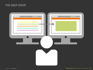 @design4context			Split	Focus	 UXPA	2017 26
THE	DEEP	DIVER
 