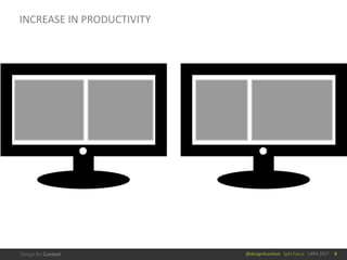 @design4context			Split	Focus			UXPA	2017
INCREASE	IN	PRODUCTIVITY
9
 