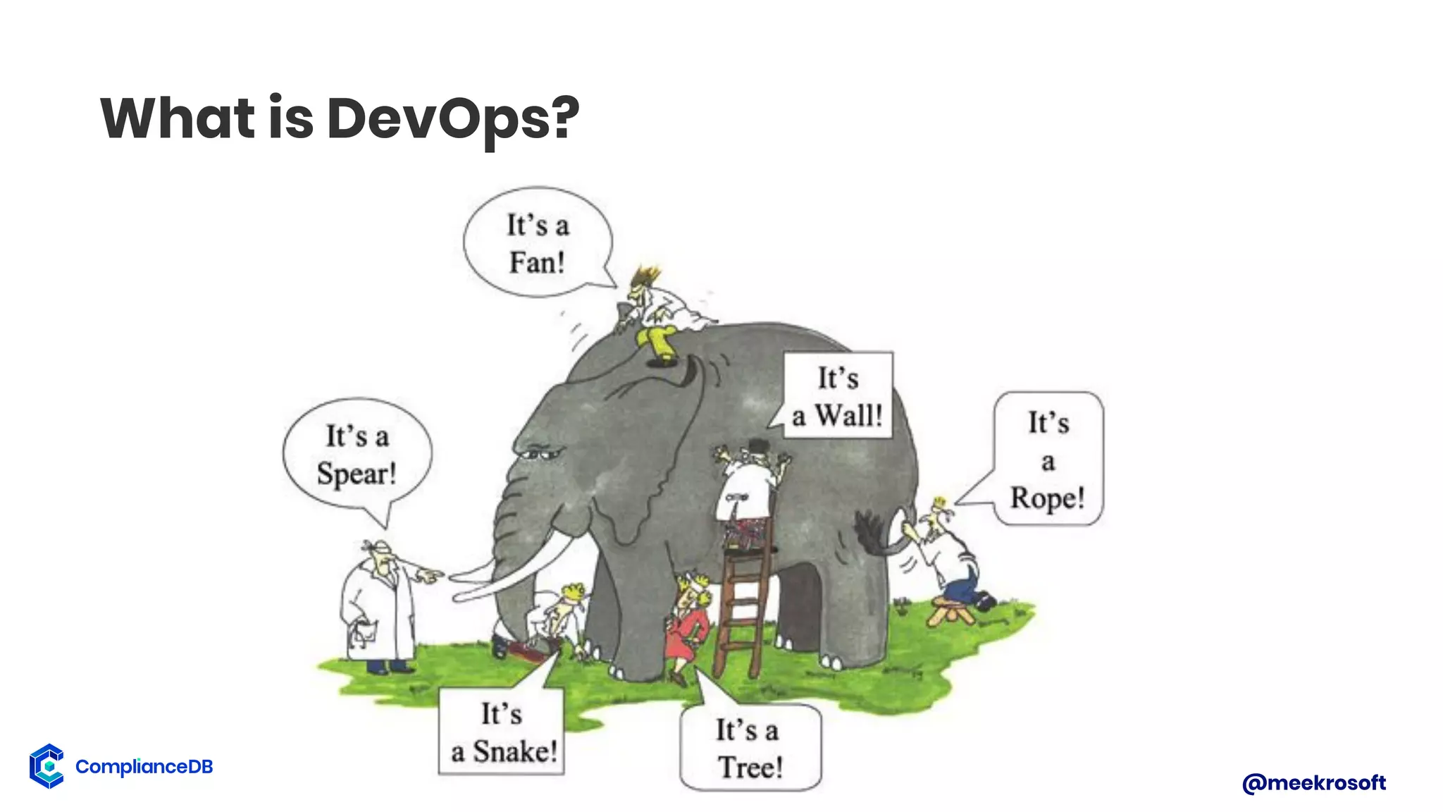 @meekrosoft
What is DevOps?
 