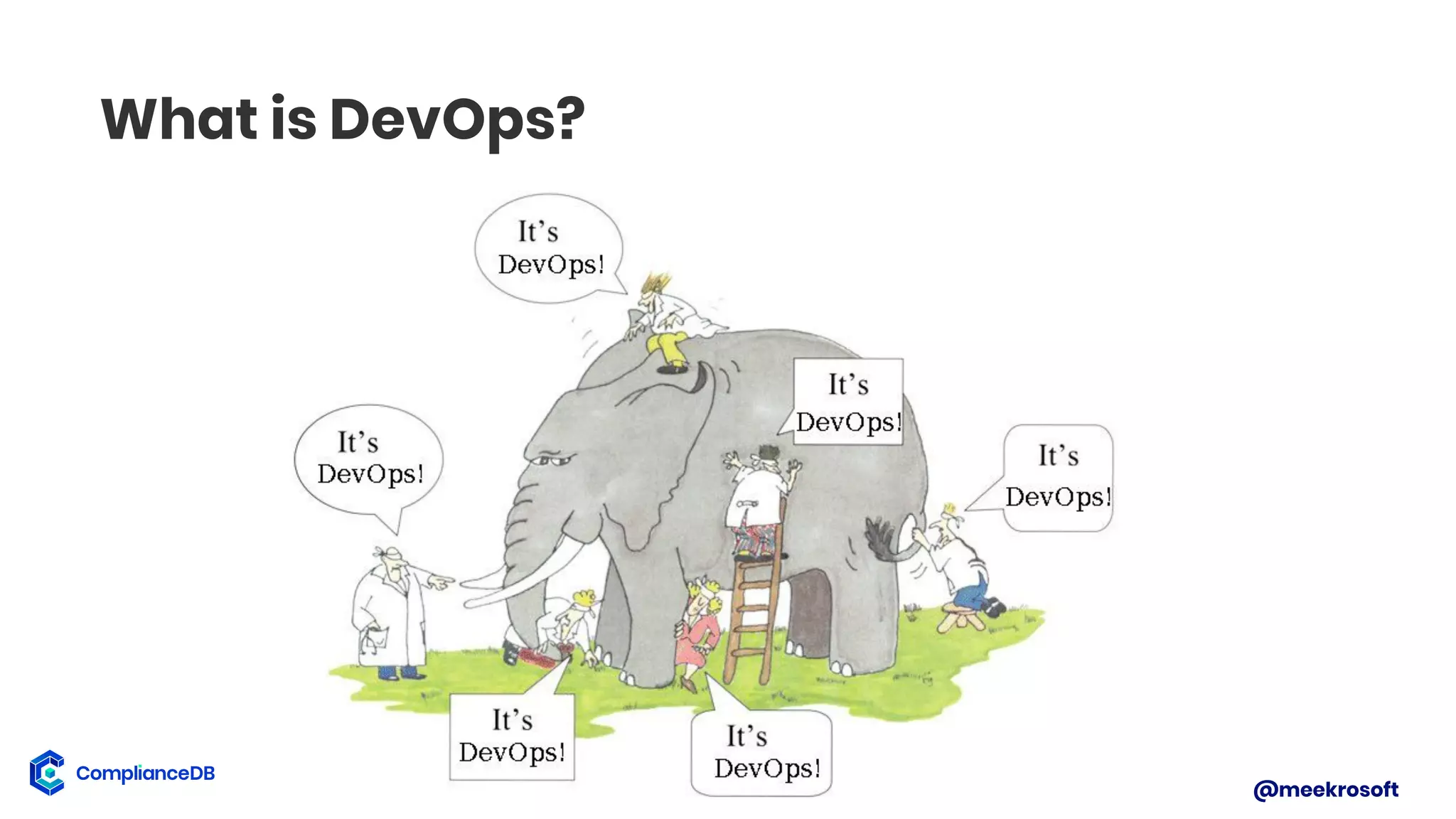 @meekrosoft
What is DevOps?
 