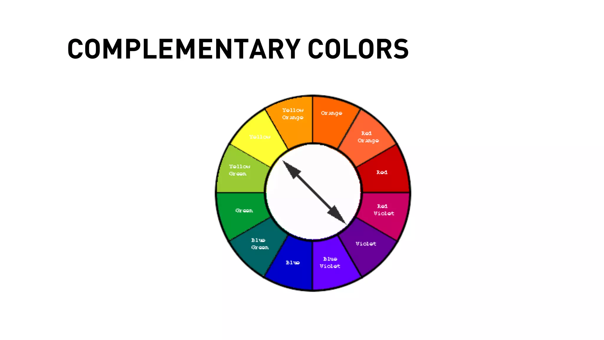 COMPLEMENTARY COLORS
 