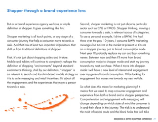 Shopper through a brand experience lens


But as a brand experience agency we have a simple              Second, shopper m...