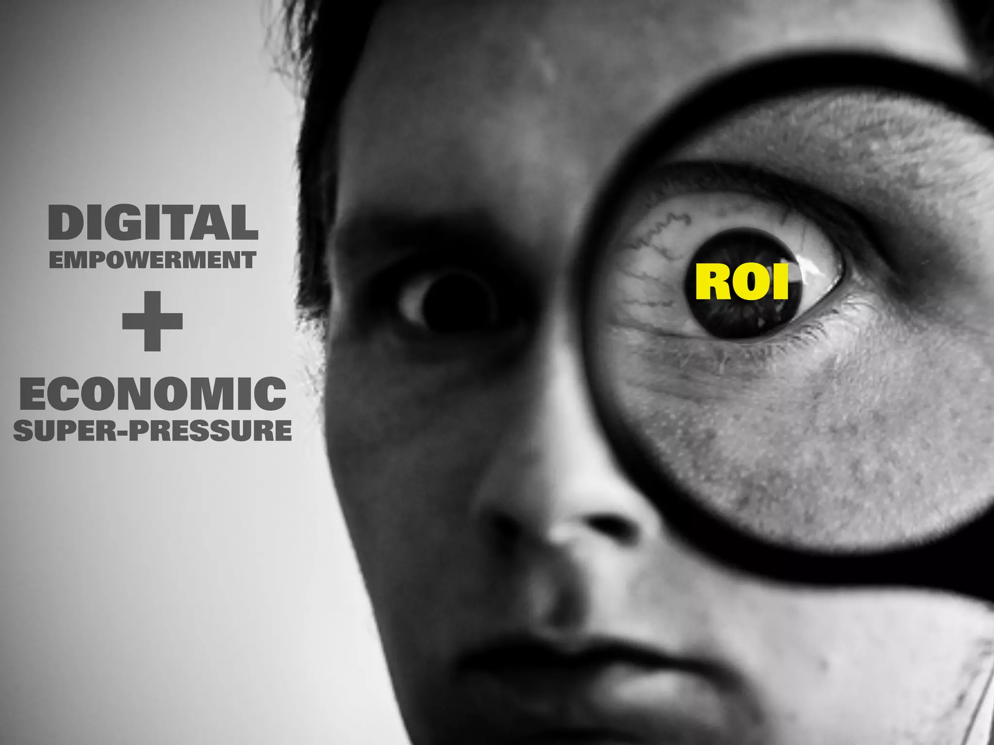 DIGITAL
 EMPOWERMENT
                 ROI
     +
ECONOMIC
SUPER-PRESSURE
 