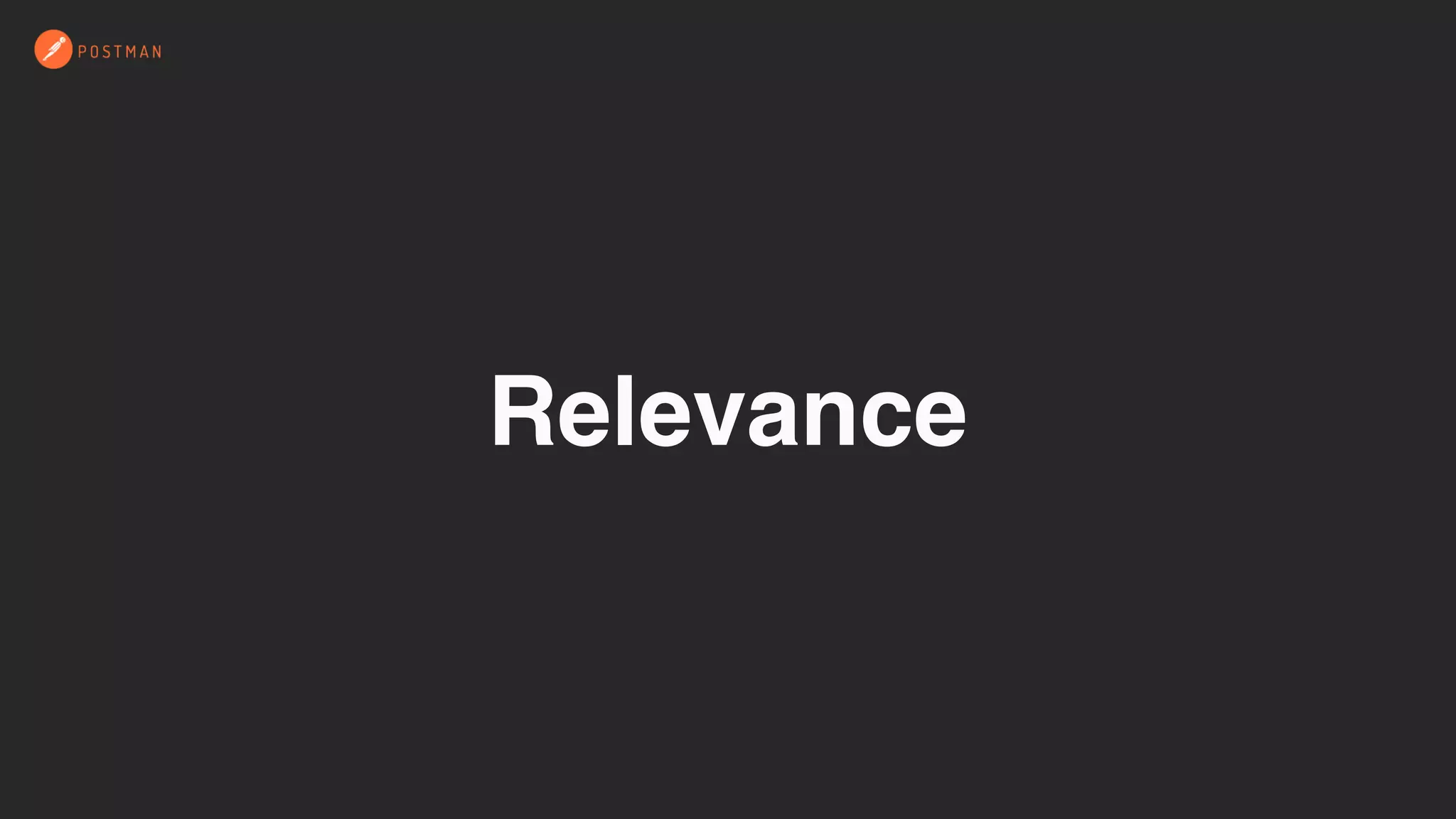 Relevance
 