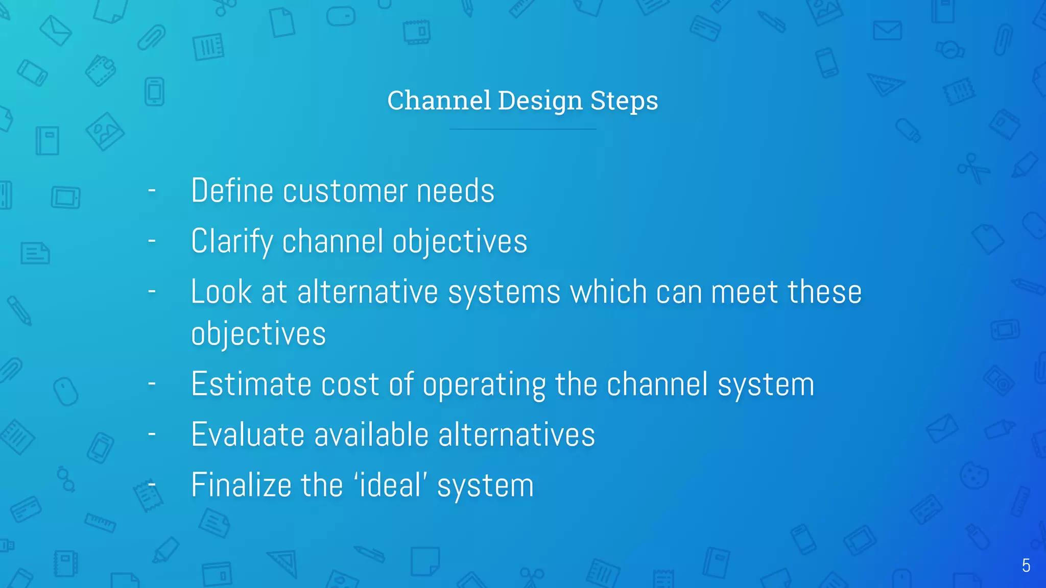 Designing of channel distribution | PPTX
