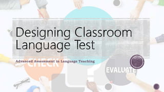 Advanced Assessment in Language Teaching
 