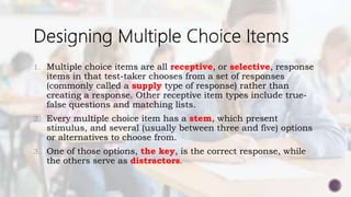 Designing classroom language test | PPTX
