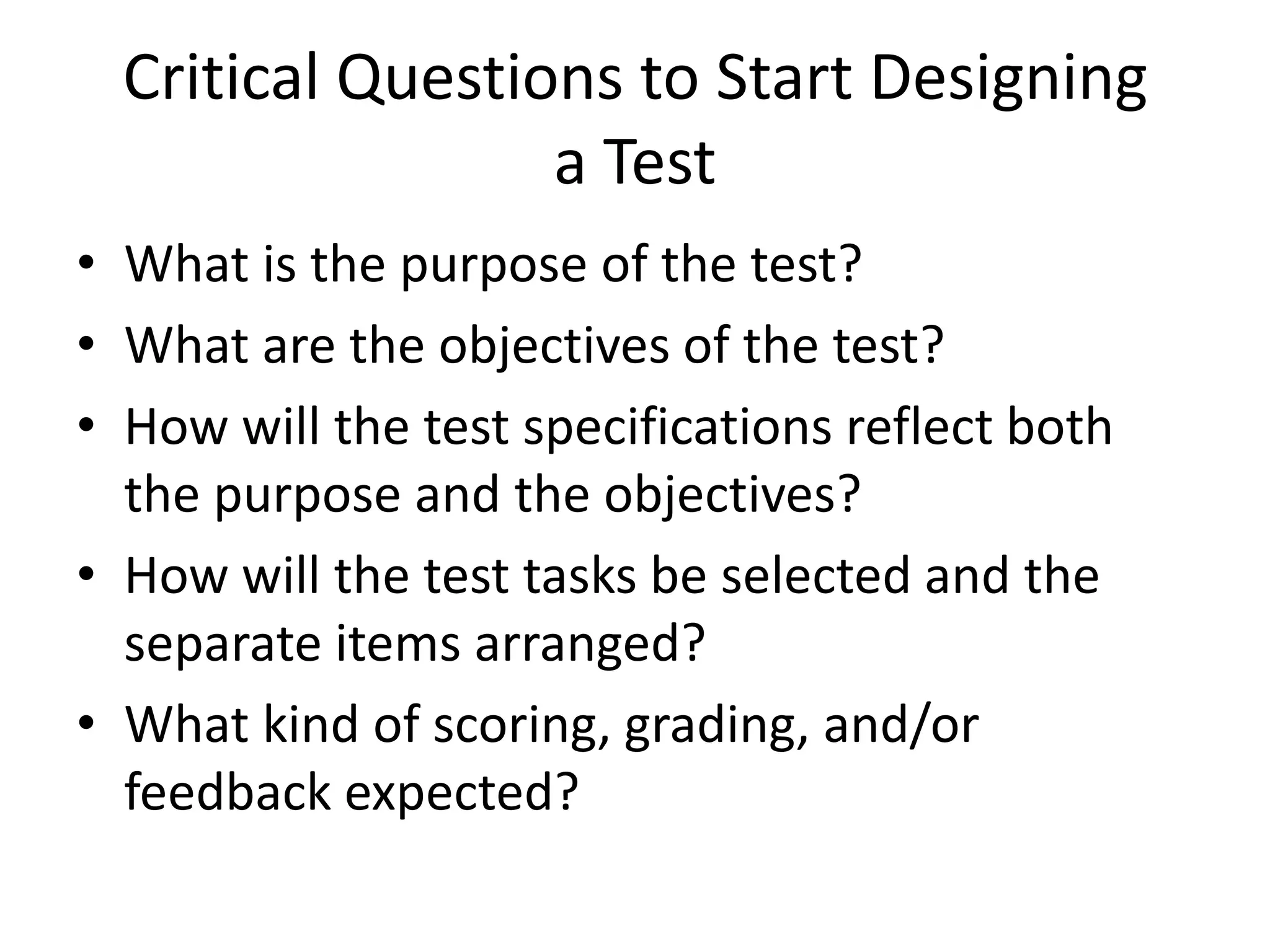 Designing classroom language tests | PPTX