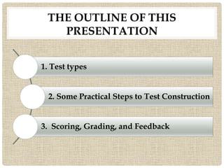 Designing classroom language tests | PPTX
