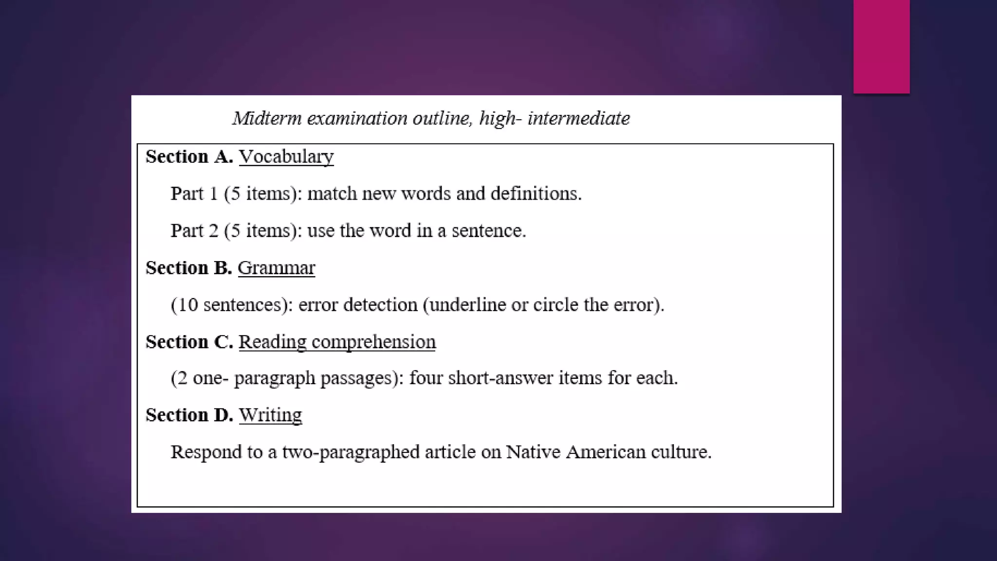 Designing classroom language tests | PPTX