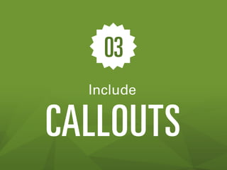 03
Include

CALLOUTS

 