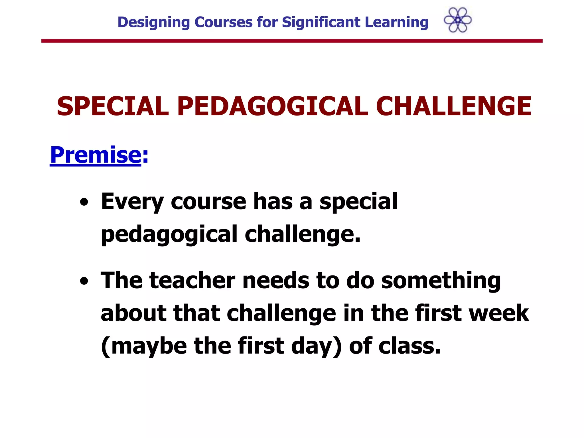 Nature of TeacherSituational FactorsSpecific Context of the Teaching/Learning SituationNumber of studentsLevel of courseTime structureDelivery:  Live – Hybrid – Online Expectations of Others:What expectations are placed on this course or curriculum by:Society?The University, College and/or the Department?The Profession?