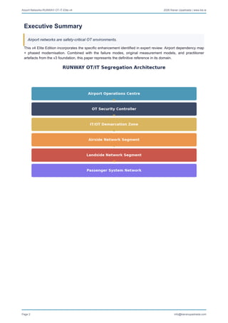 Designing Cyber-Resilient Airport Networks with RUNWAY Framework | PDF