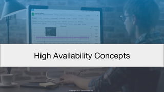 Copyright 2017 Severalnines AB
Copyright 2018 Severalnines AB
High Availability Concepts
 