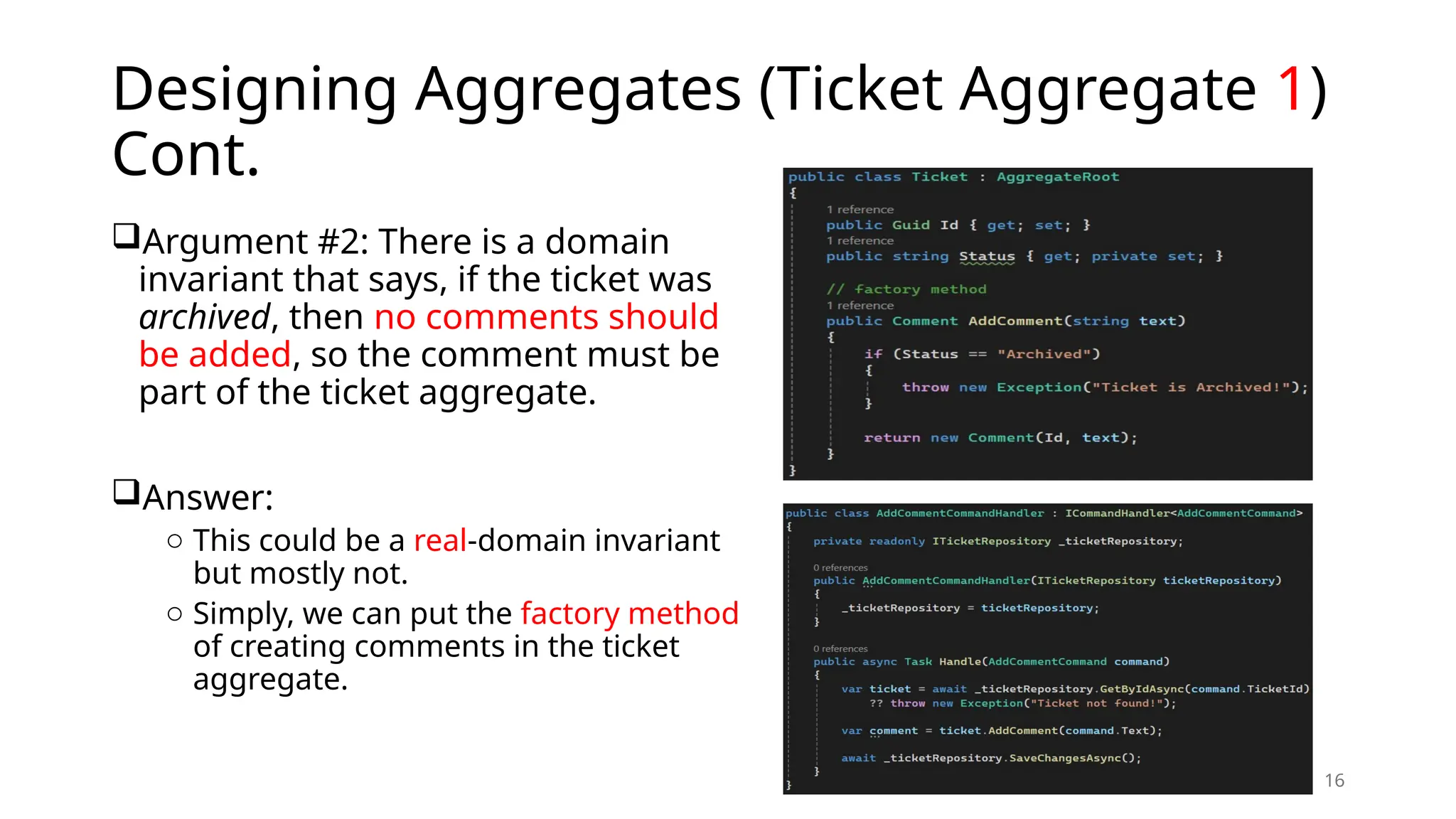 Designing Domain-Driven Design Aggregates | PPTX