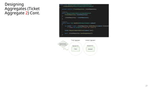 21
Designing
Aggregates (Ticket
Aggregate 2) Cont.
 
