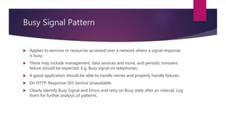 Busy Signal Example Designing distributed systems | PPTX