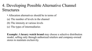 Designing Channel Structure Examples Designing of Distribution Channels in marketing.pptx