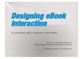 Designing eBook Interaction