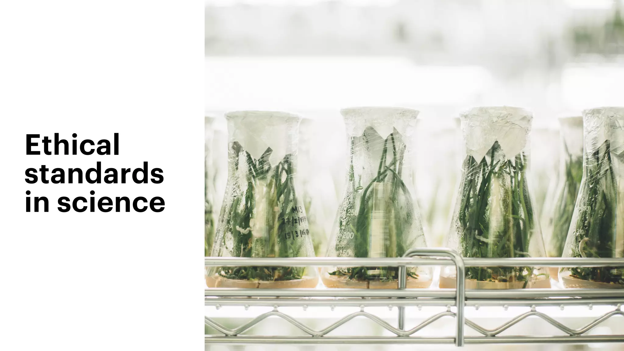 Ethical
standards
in science
 