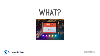 streamnative.io
WHAT?
 