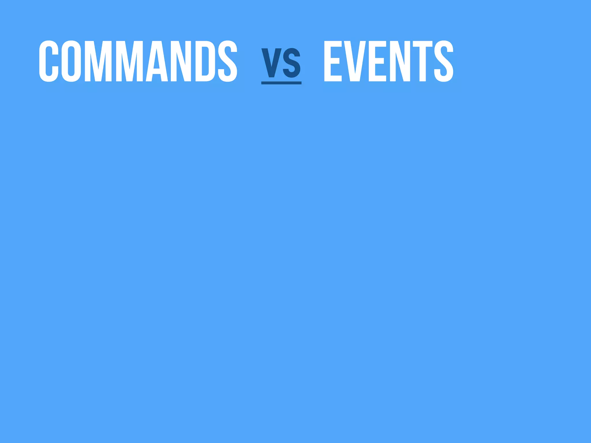 Commands Eventsvs
 
