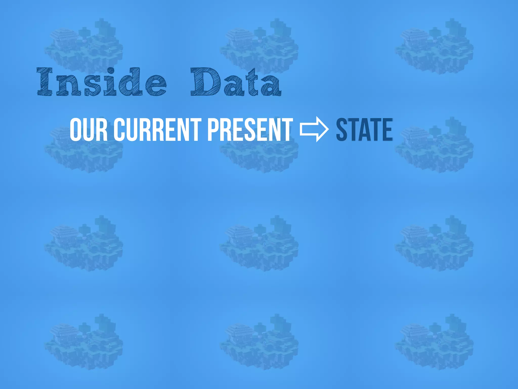 Data on the inside vs Data on the outside - Pat Helland
Inside Data
Our current present ⇨ state
 