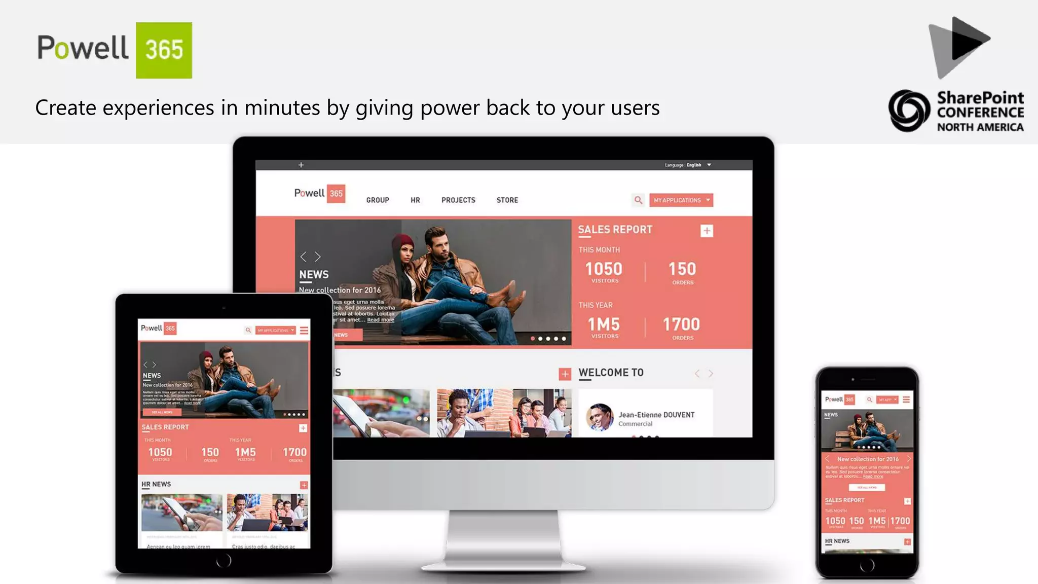 Create experiences in minutes by giving power back to your users
 