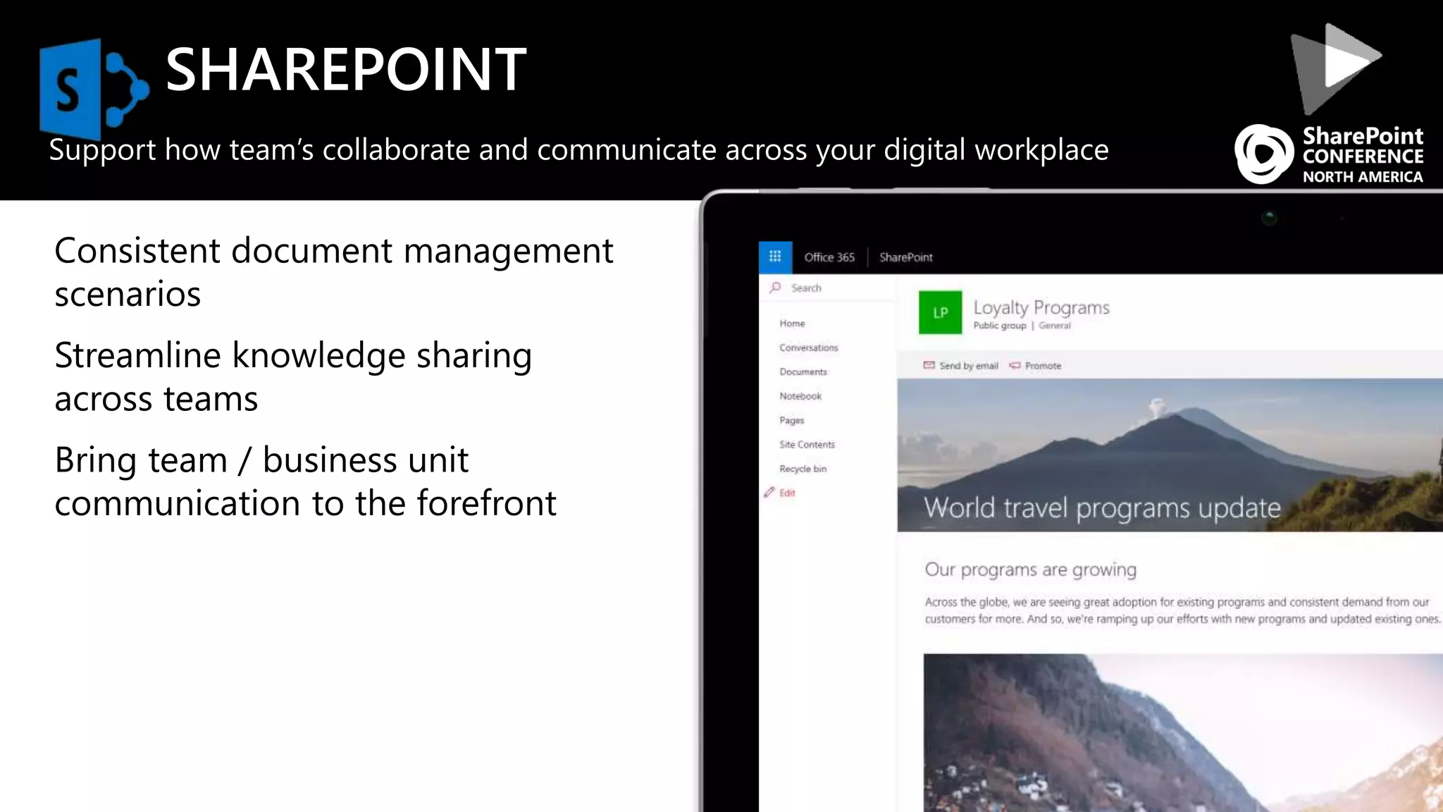 SHAREPOINT
Support how team’s collaborate and communicate across your digital workplace
 